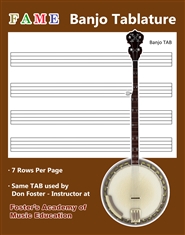 FAME Banjo Tablature cover image