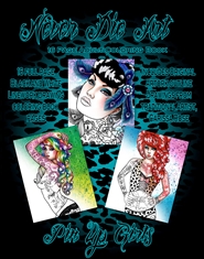 Never Die Art Coloring Book - Pin Up Girls cover image