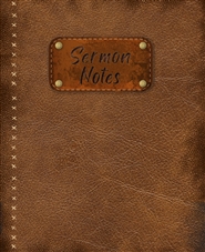 Sermon Notes Leather Look Notebook Spiral Bound cover image
