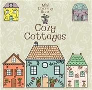 Mini Coloring Book COZY COTTAGES cover image