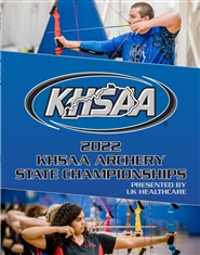 2022 KHSAA Archery State Championship Program (B&W) cover image
