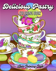 Delicious Pastry Coloring Book cover image