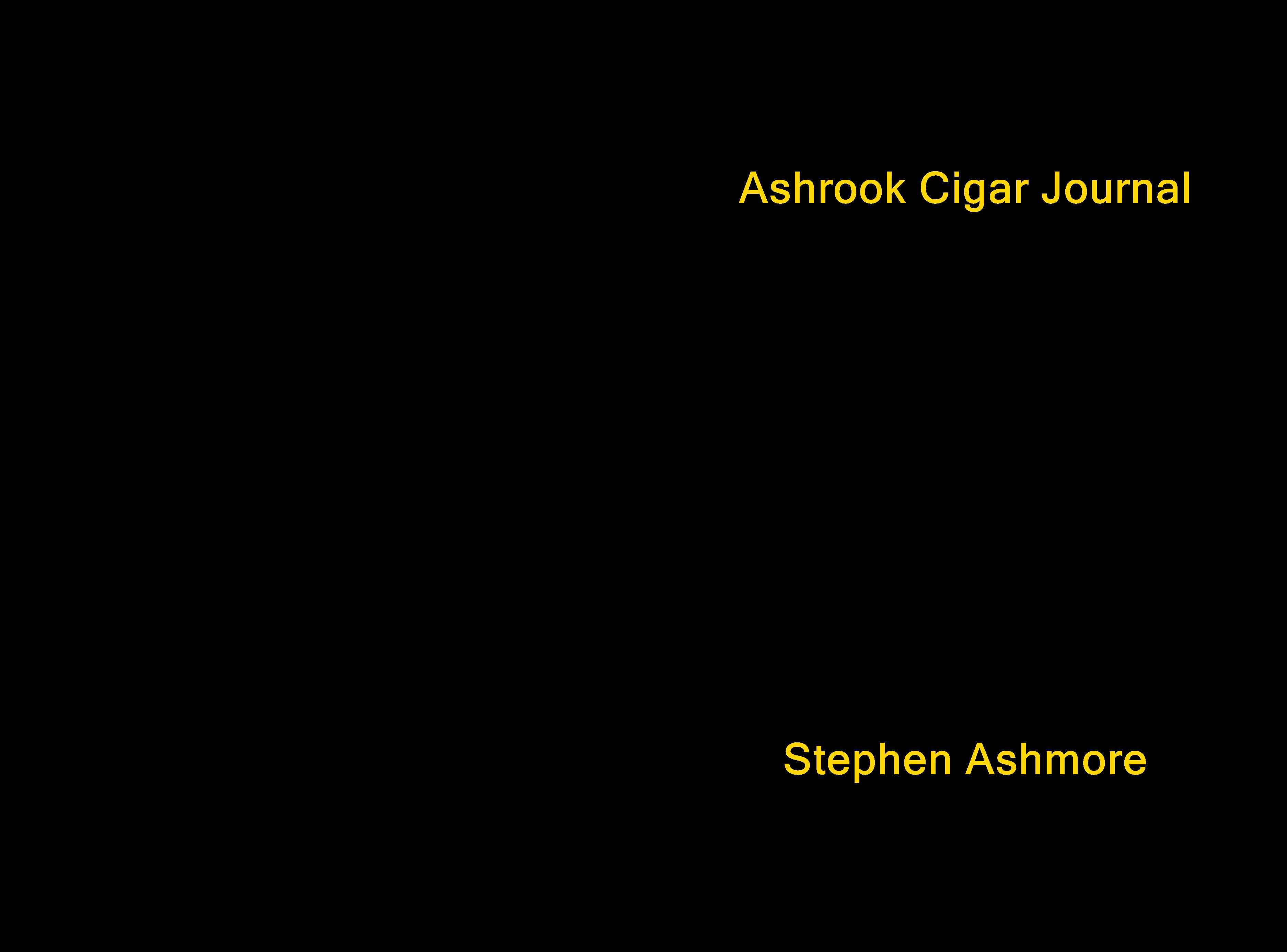 Ashrook Cigar Journal by Stephen Ashmore 17.55