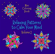 Mini Coloring Book RELAXING PATTERNS to CALM YOUR MIND (Volume 2) cover image