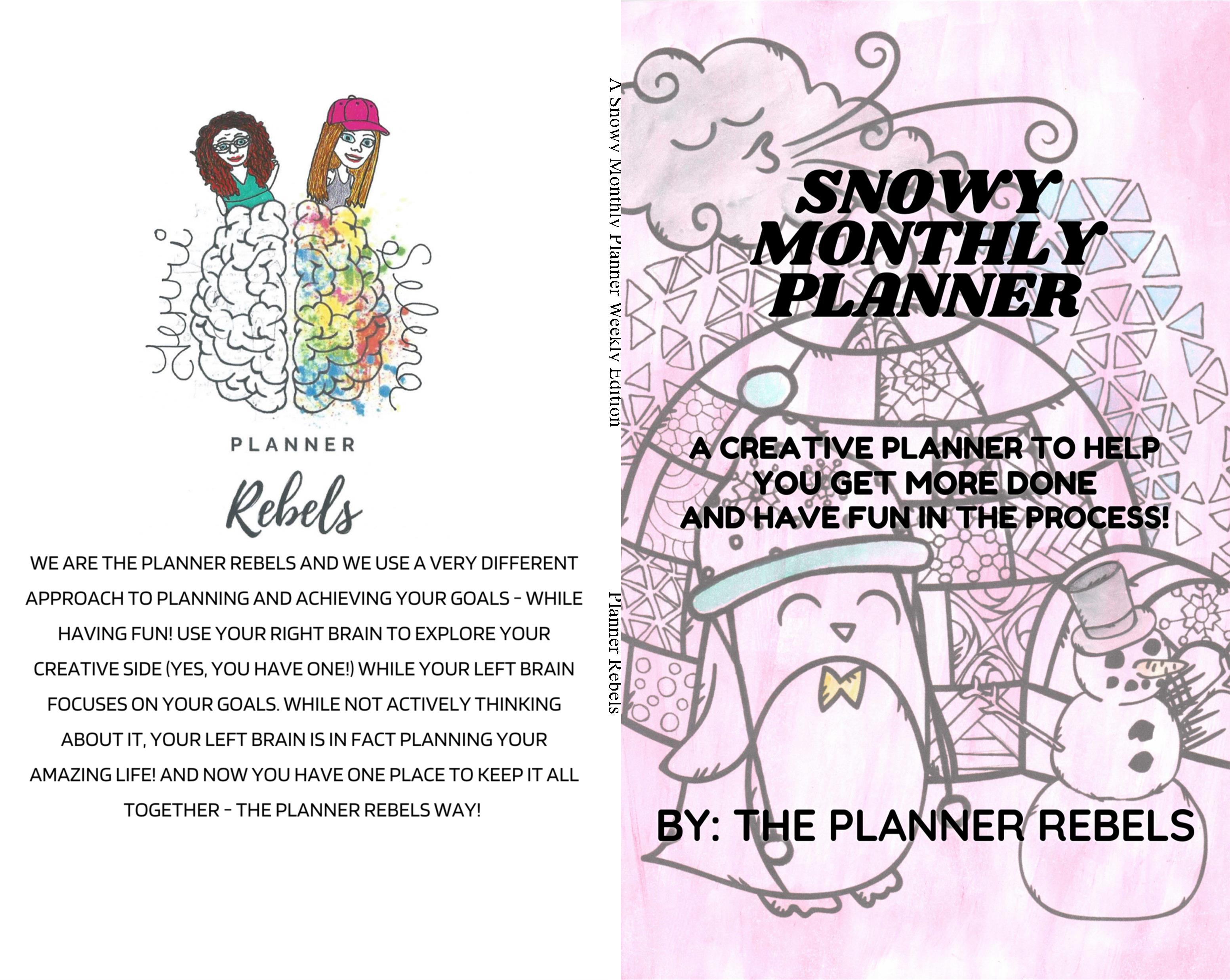 A Snowy Monthly Planner Weekly Edition cover image