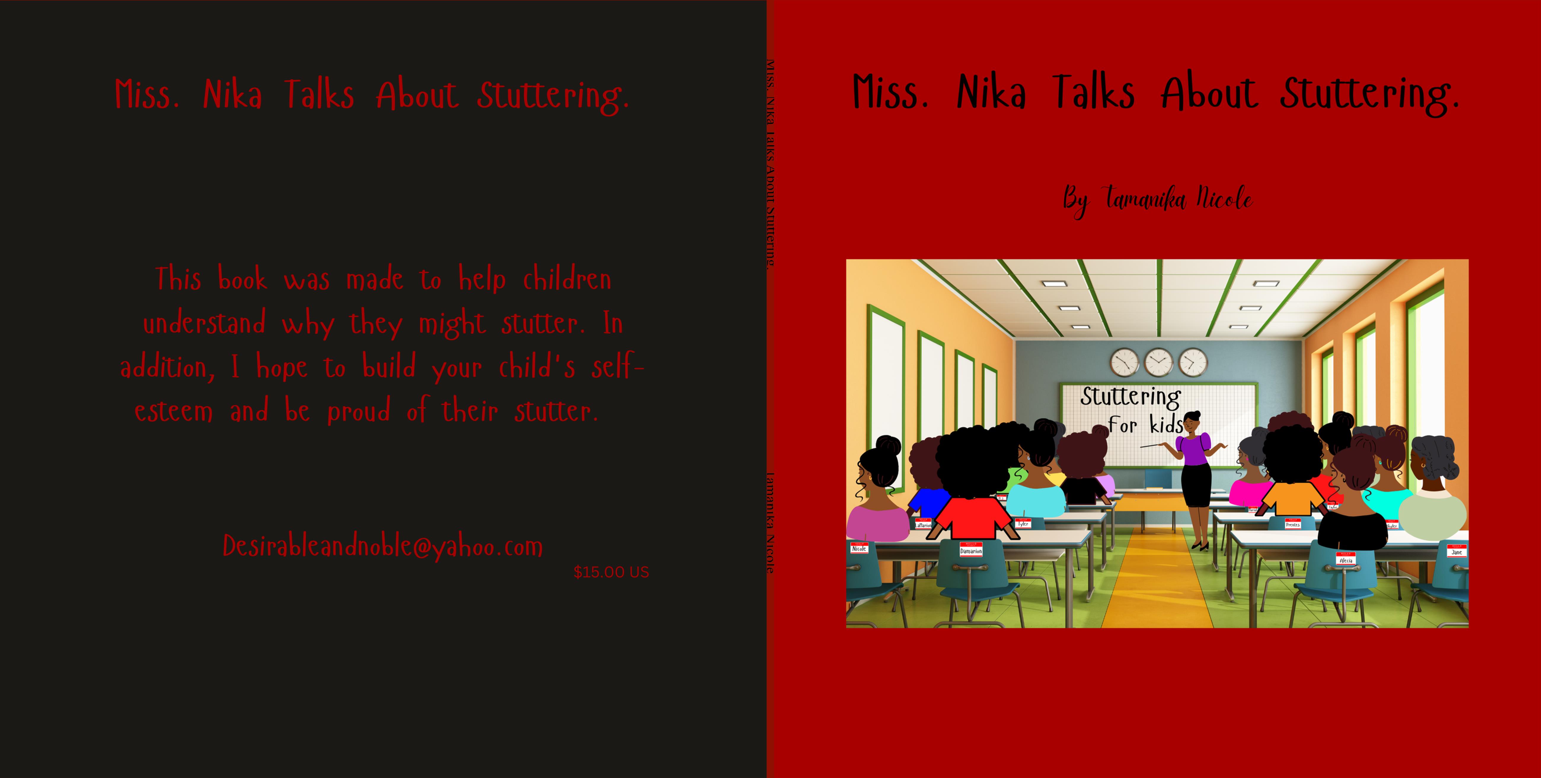 Miss. Nika Talks About Stuttering. cover image