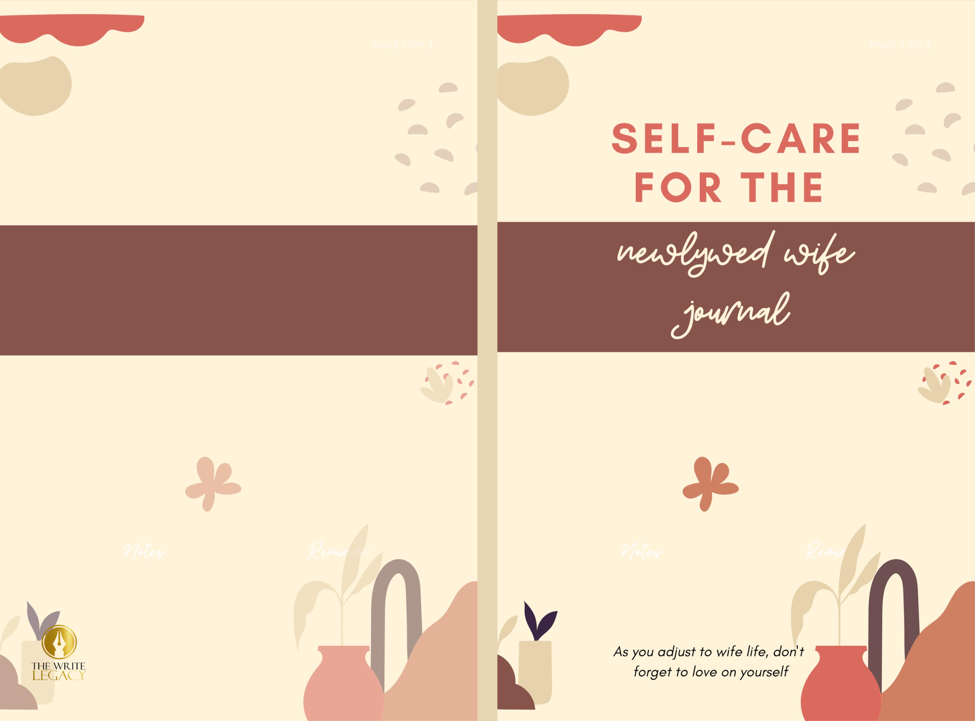 Self-care for the Newlywed Wife Journal cover image