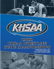 2022 KHSAA Wrestling State Championship Program cover image