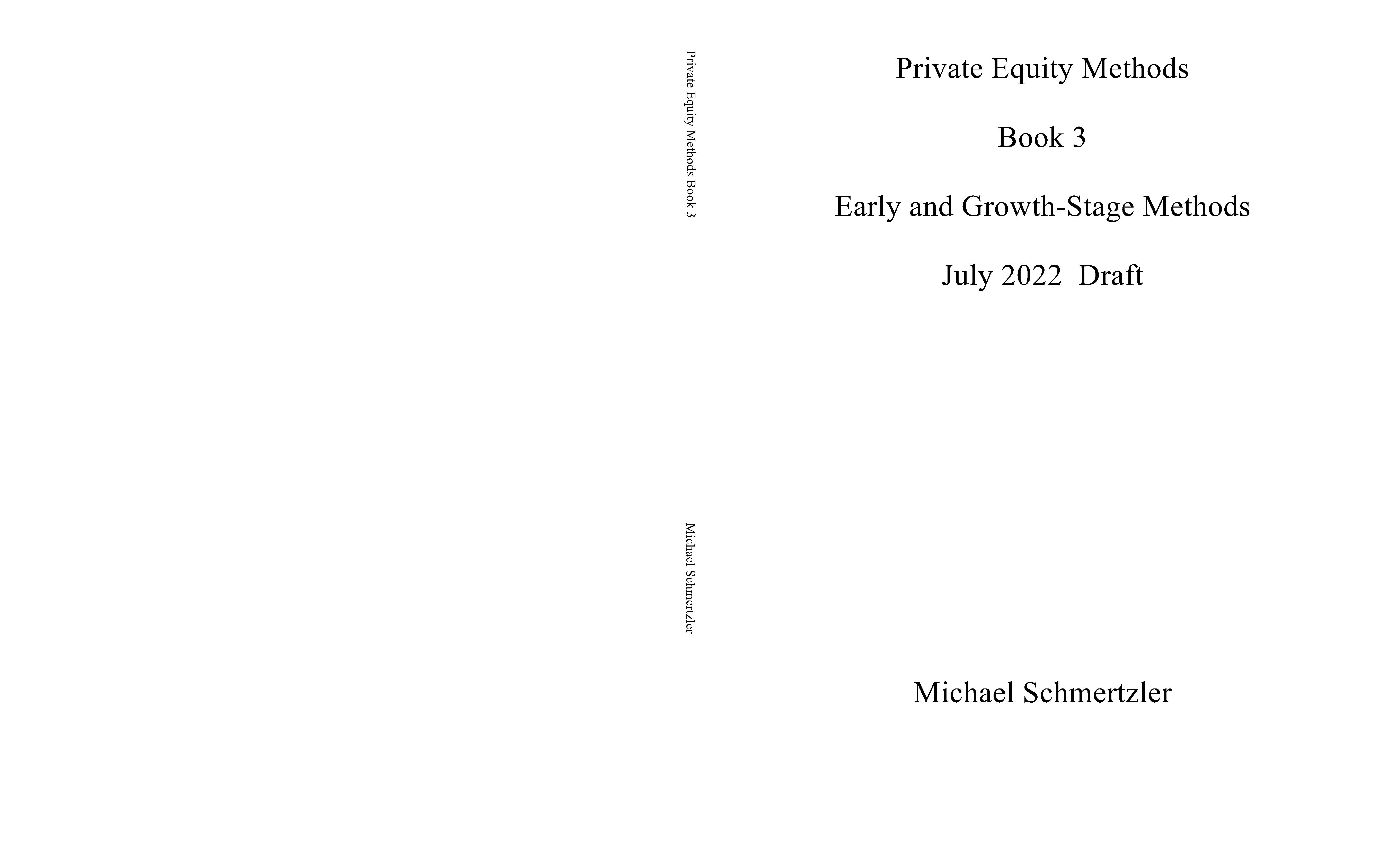 Private Equity Methods Book 3 cover image
