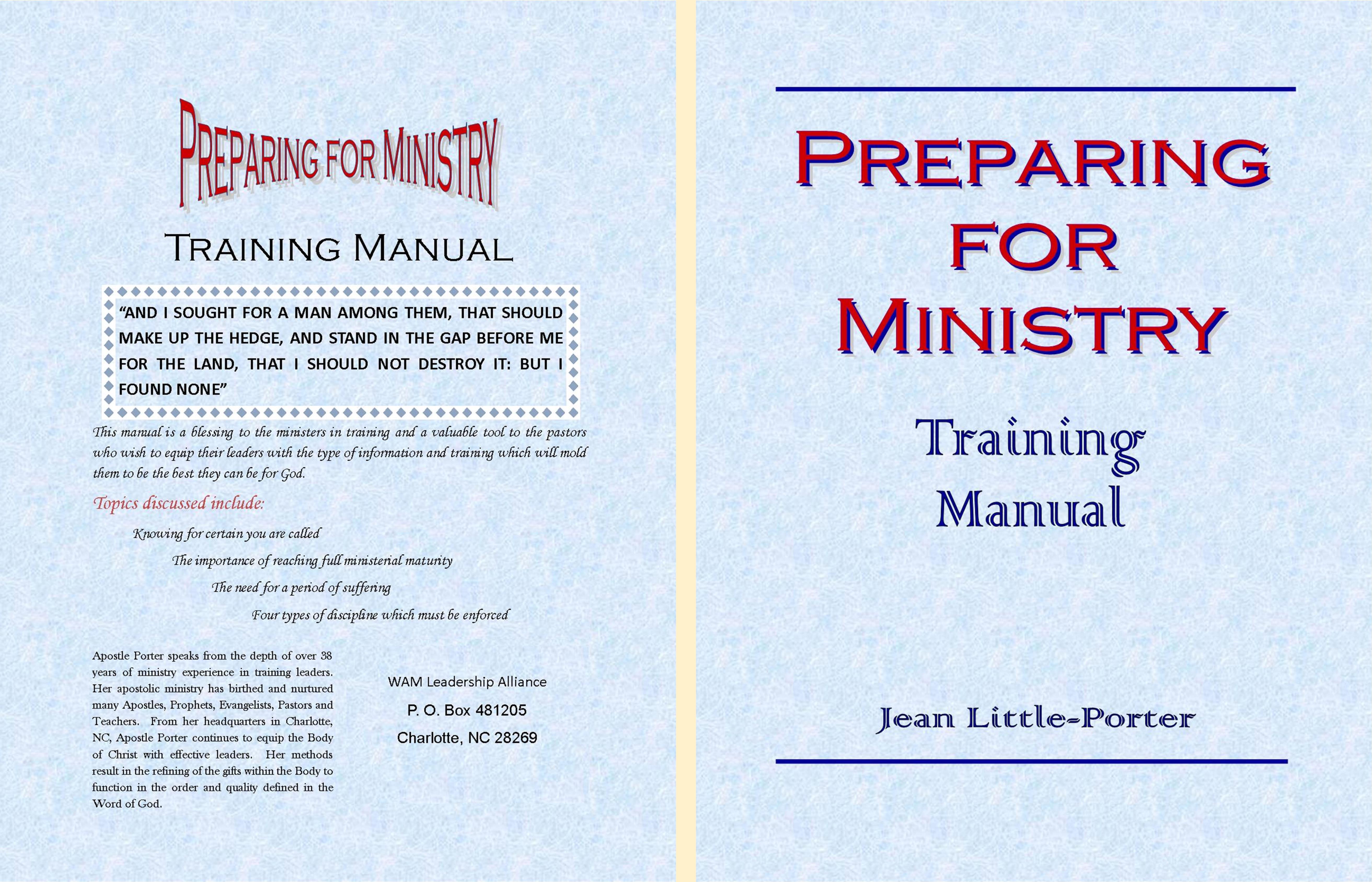 Preparing For Ministry Training Manual cover image