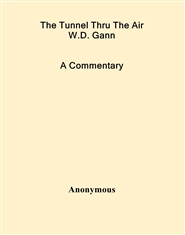 The Tunnel Thru The Air W.D. Gann A Commentary cover image
