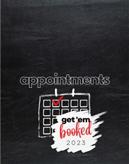 Appointment Book 2023 for Client Schedule: Weekly & Daily Planner in 15-minute Increments, with Expense Journal & Income Tracker ideal for Cosmetologists, or any service-based business professional cover image