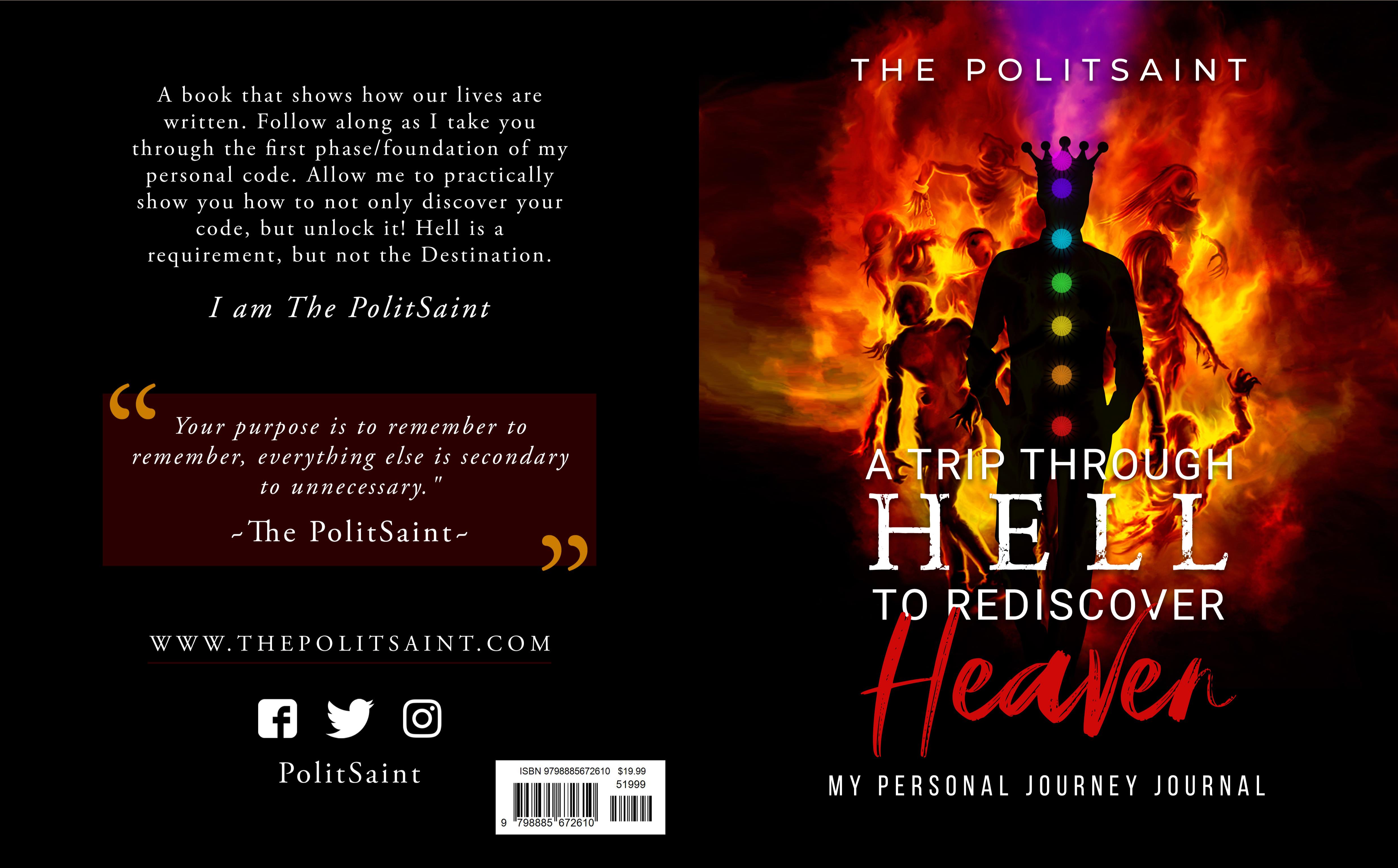 A Trip Through Hell To Rediscover Heaven Personal Journey Journal cover image