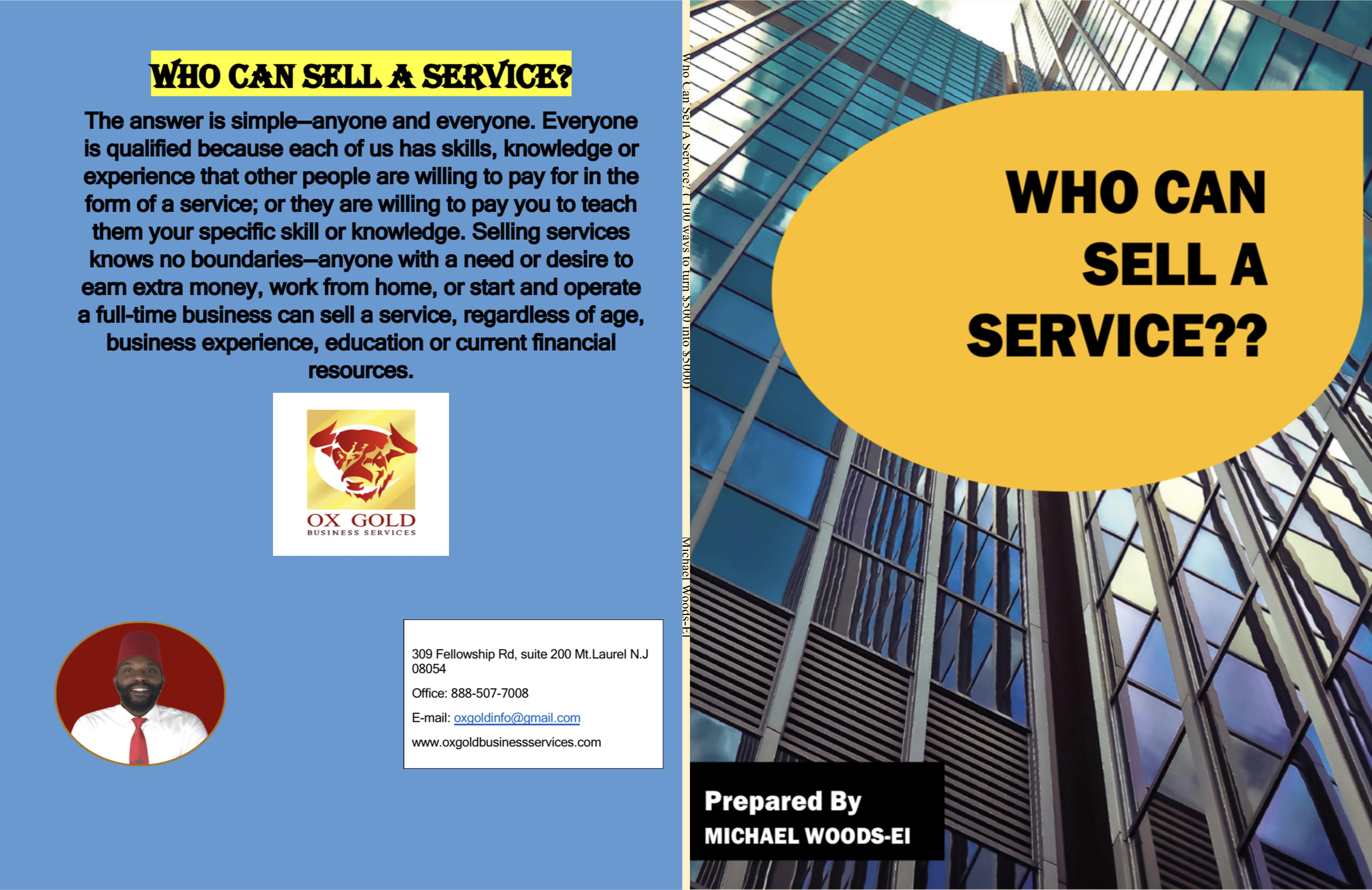 Who Can Sell A Service? ( 100 ways to turn $500 into $5000)  cover image