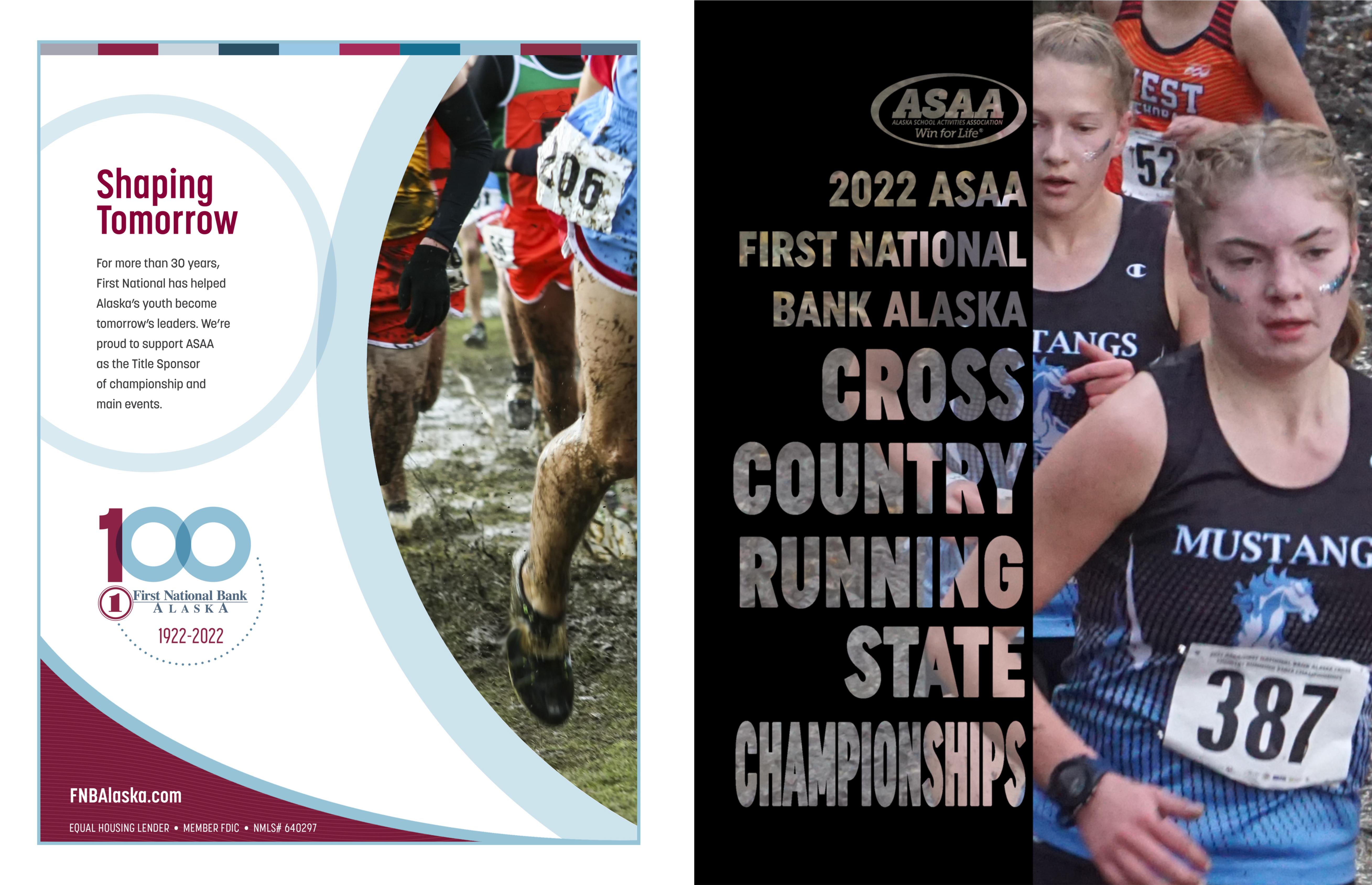 2022 ASAA/First National Bank Alaska Cross Country Running State Championships Program cover image
