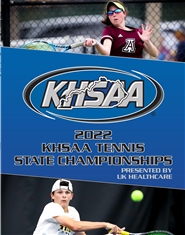 2022 KHSAA Tennis State Championship Program cover image