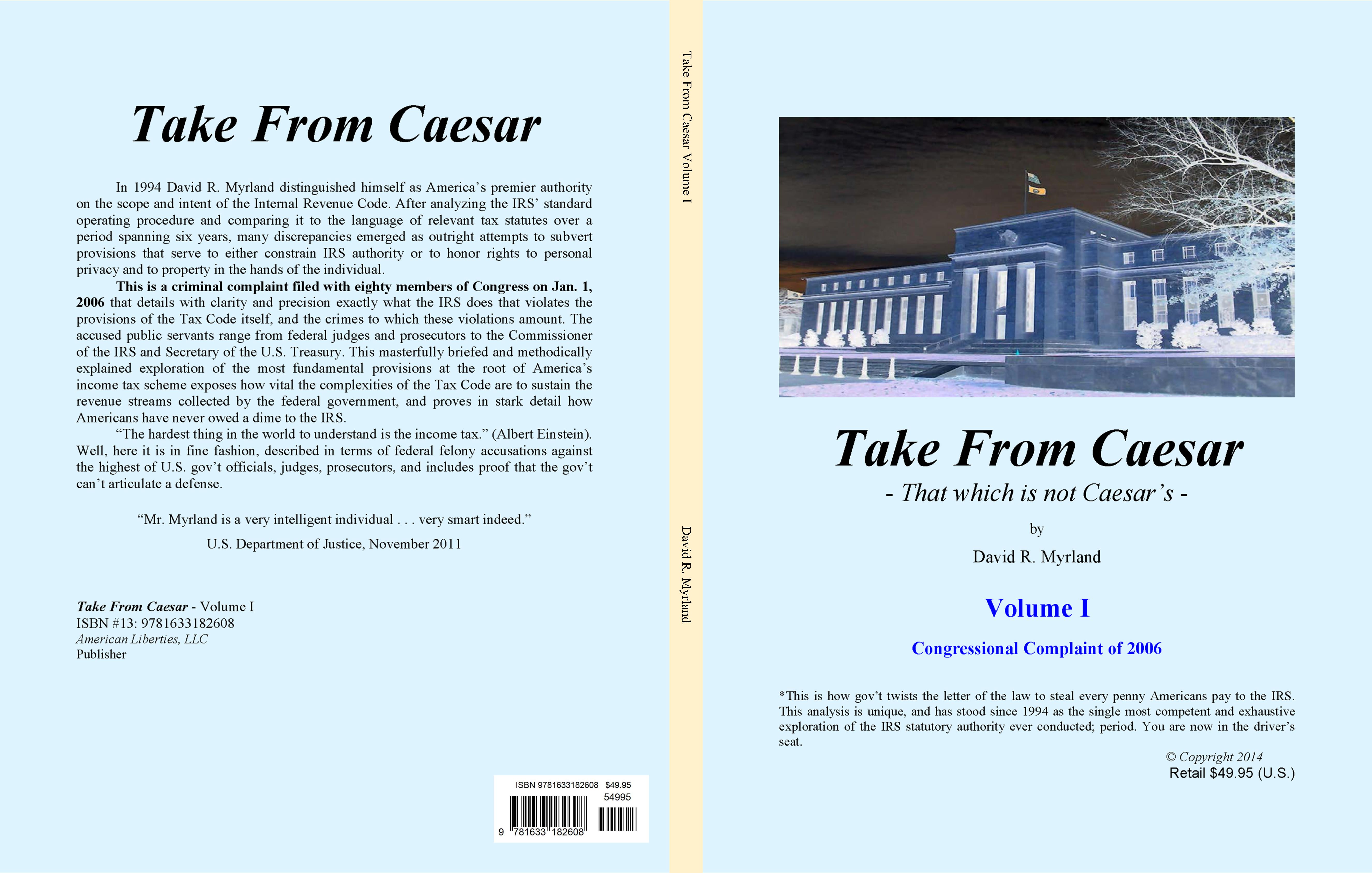 Take From Caesar Volume I cover image