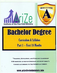 ARIZE Bachelor Degree Curr ... cover image