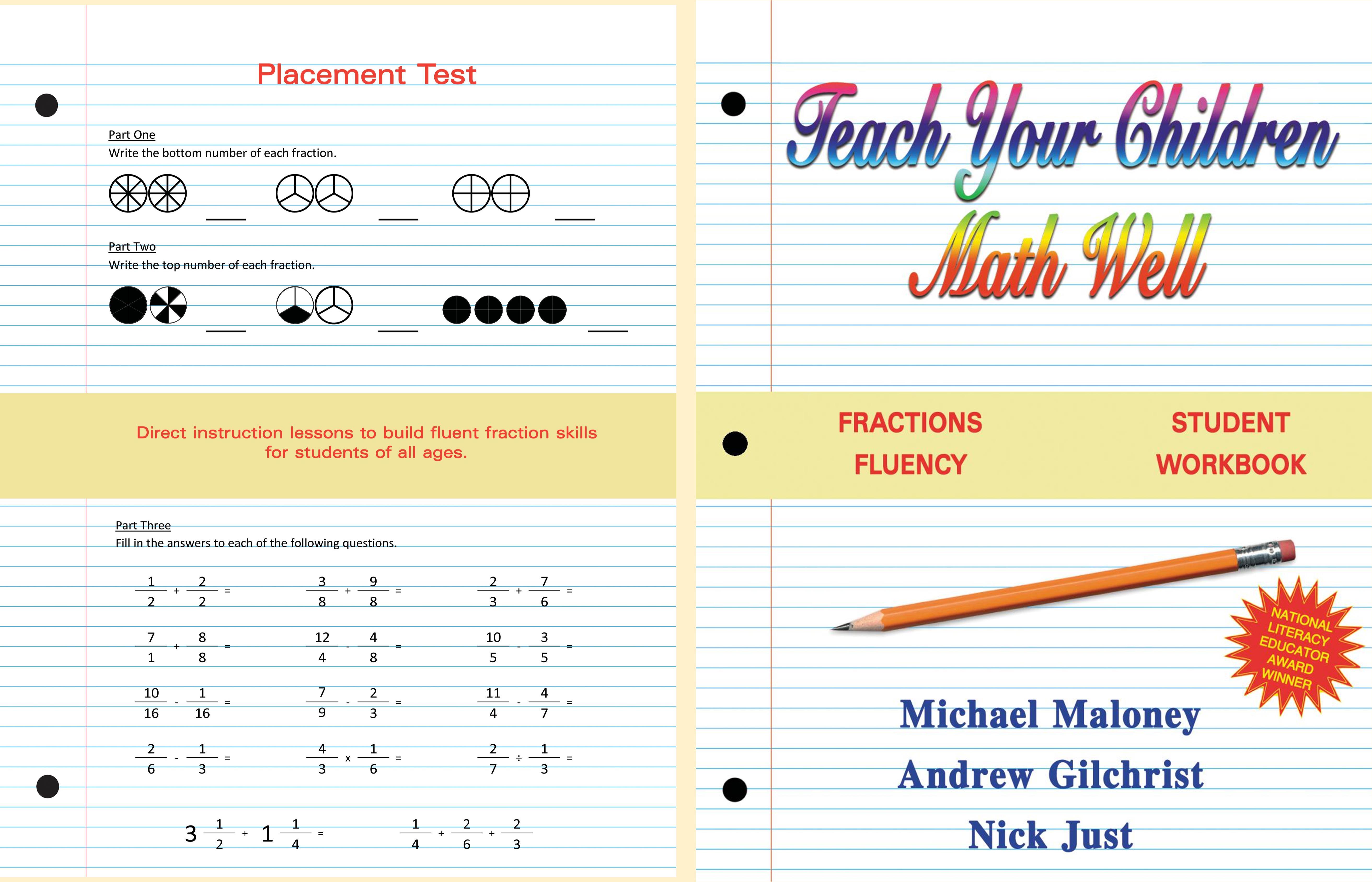 Teach Your Children Math Well Student Workbook By Michael Maloney