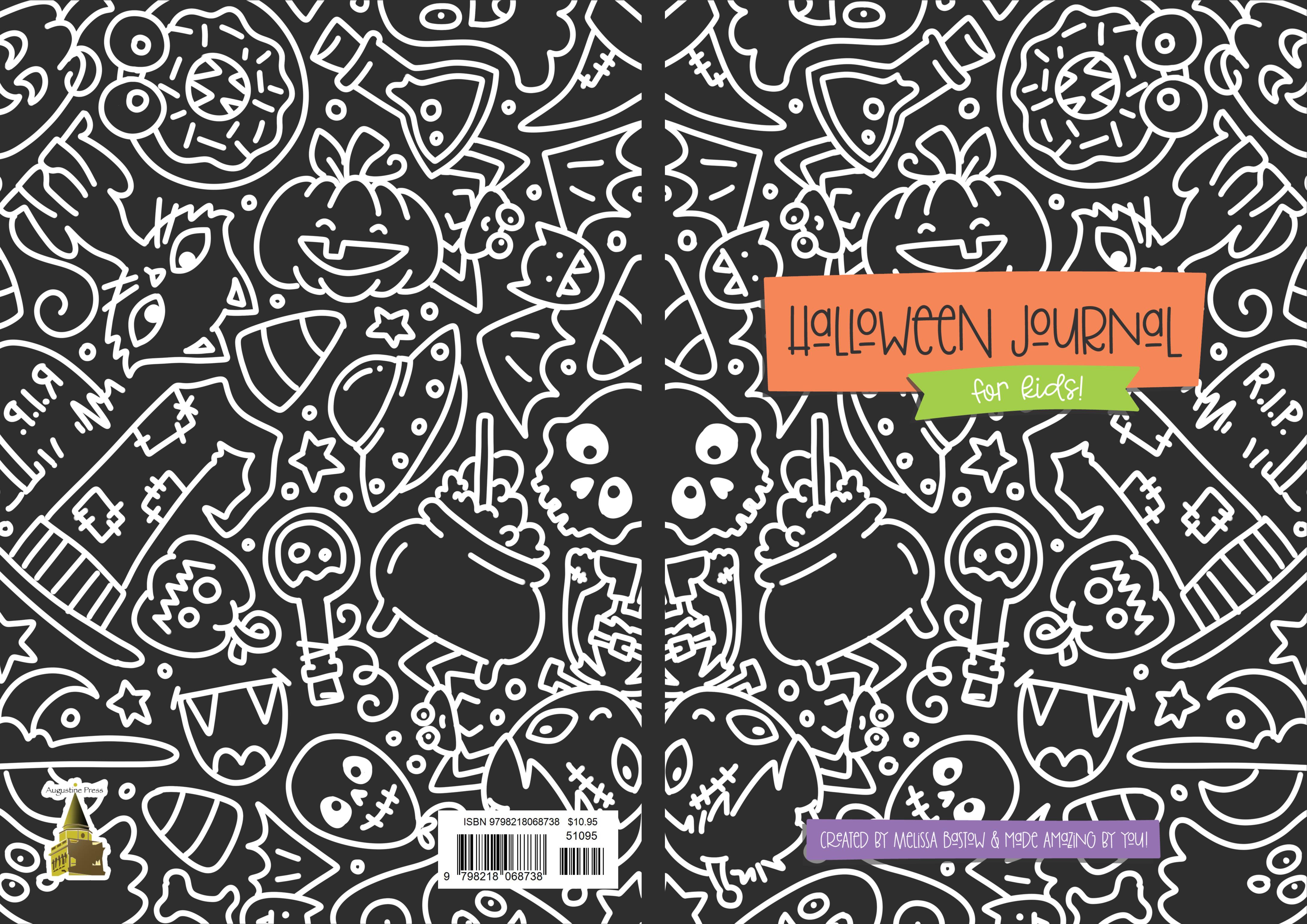 Halloween Journal and Activity Book: Spooky Cute Fun for Kids cover image