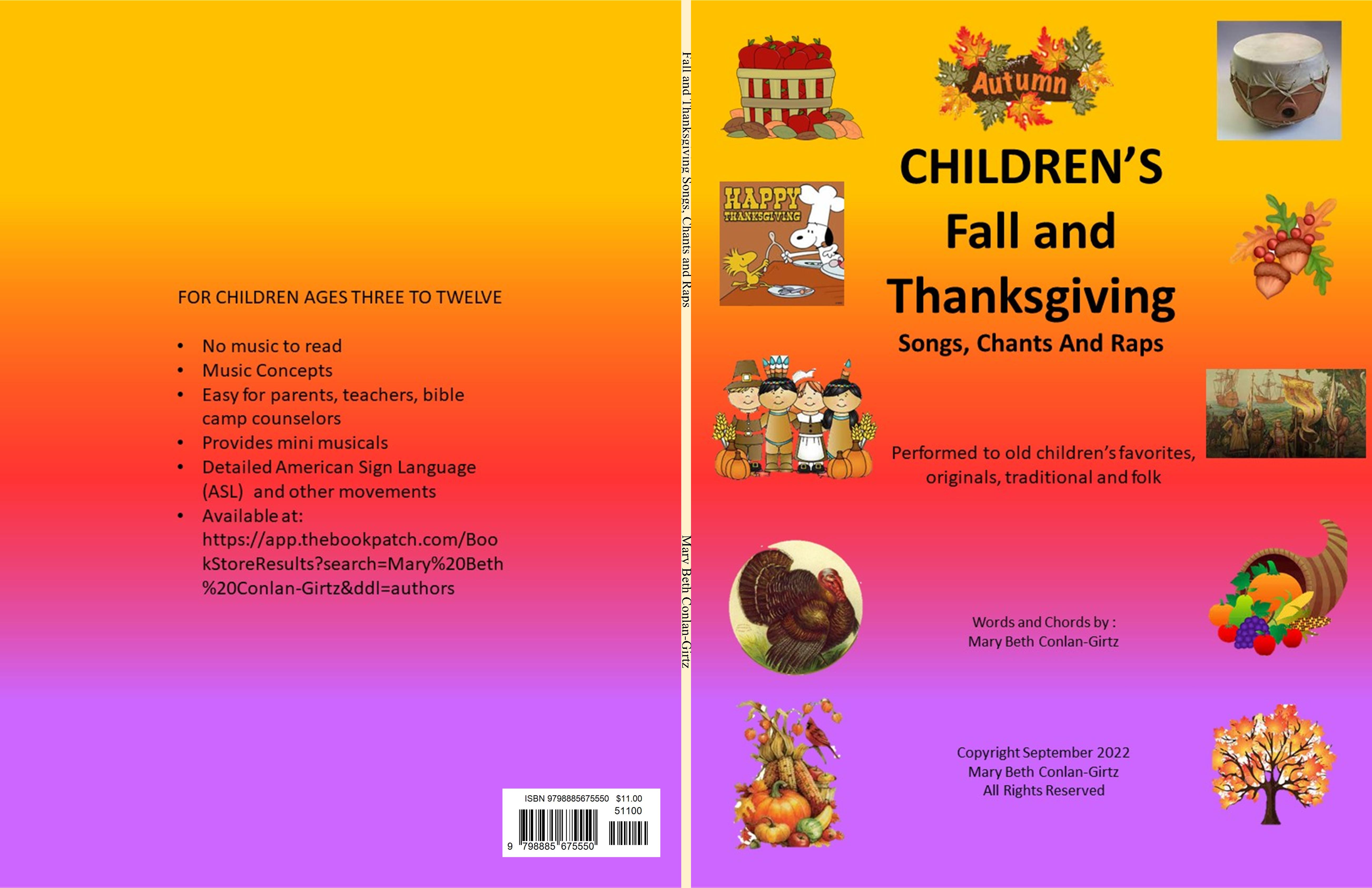 Fall and Thanksgiving Songs, Chants and Raps cover image