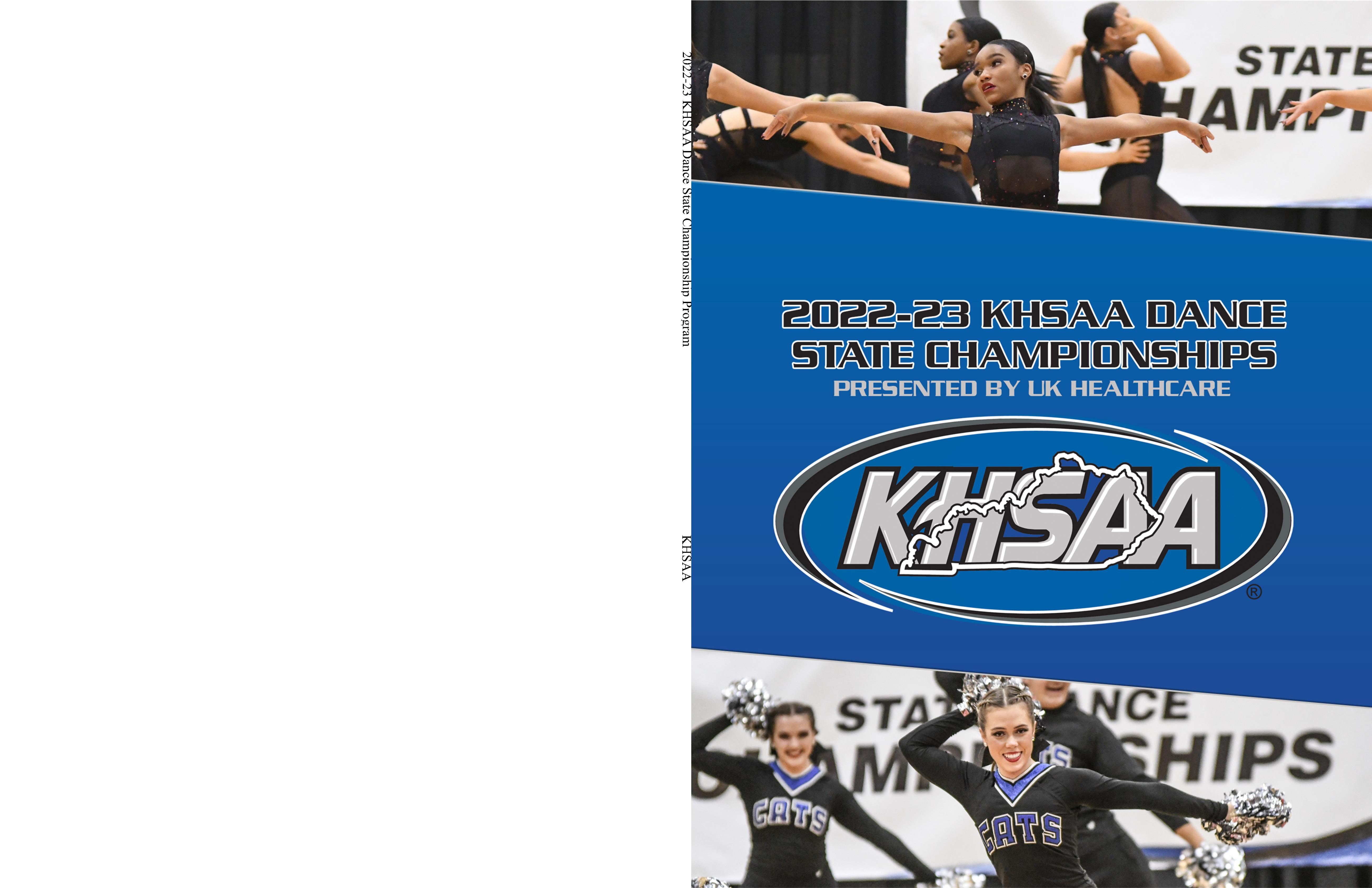 2022-23 KHSAA Dance State Championship Program (B&W) cover image