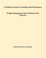 Certificate in Sports Nutrition and Performance Weight Management and Nutrition in the Lifecycle cover image