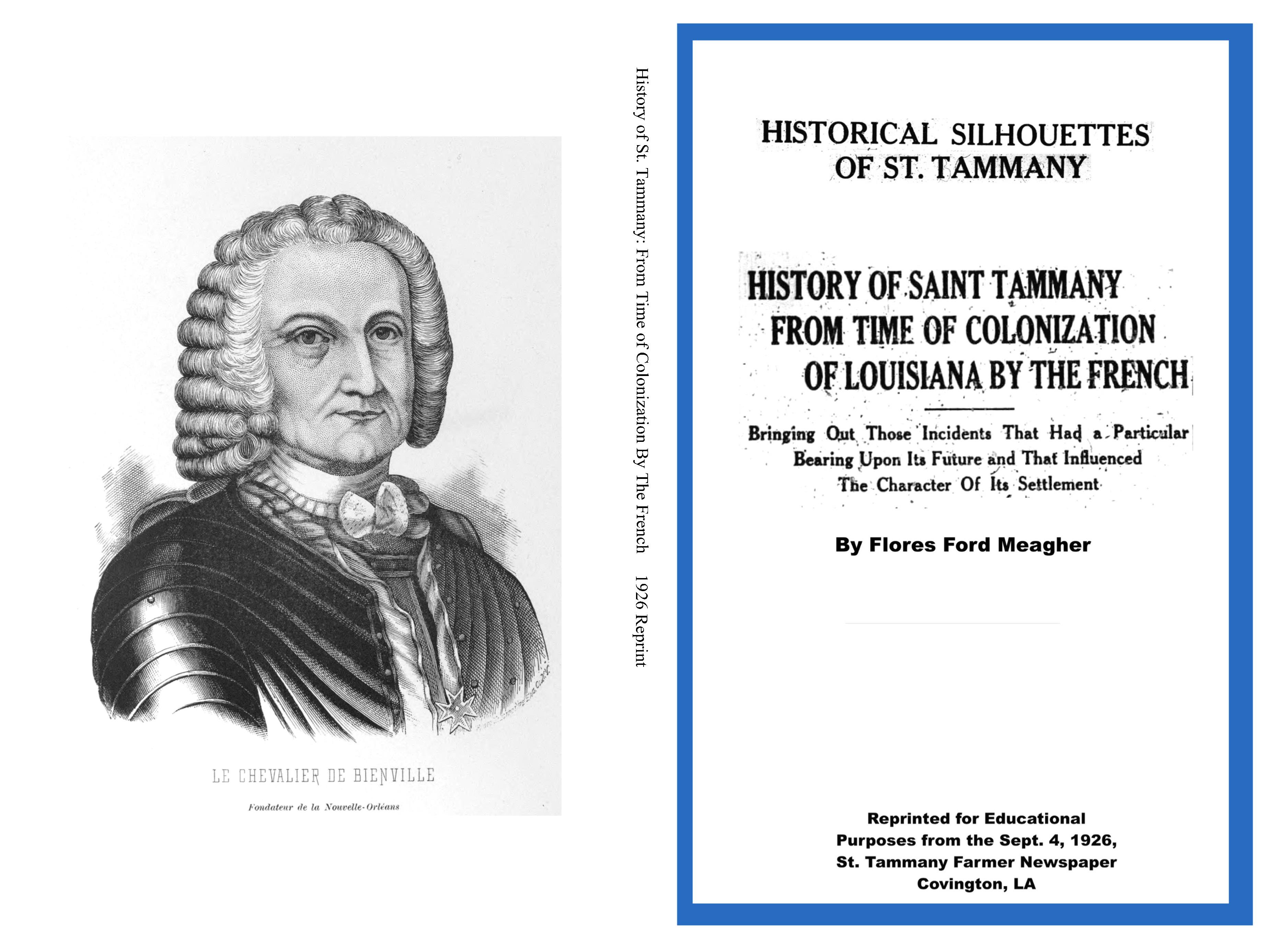 History of St. Tammany: From Time of Colonization By The French cover image