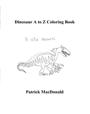 Dinosaur A to Z Coloring Book cover image