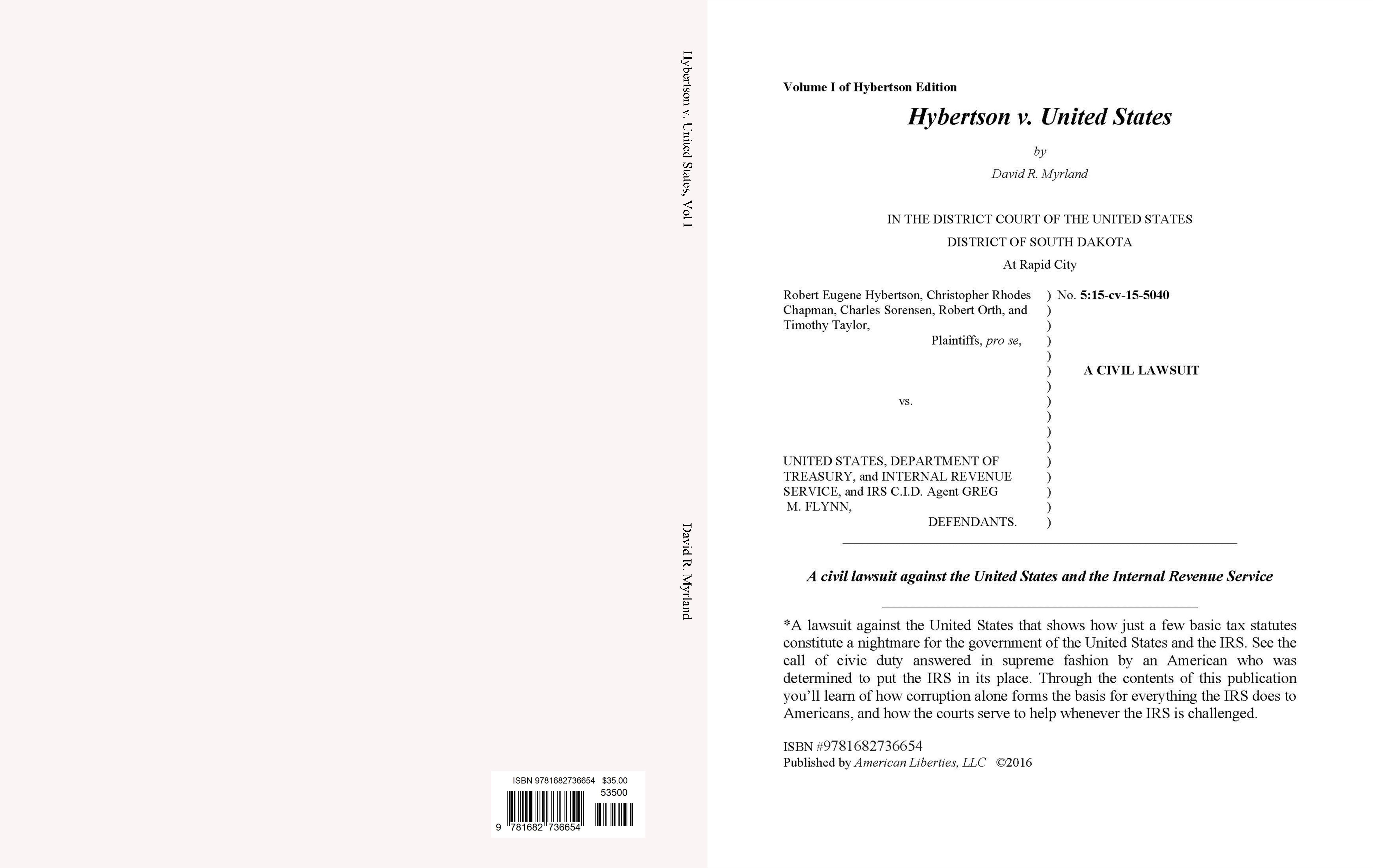 Hybertson v. United States, Vol I cover image