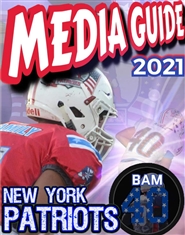 2021 New York Patriots Media Guide cover image
