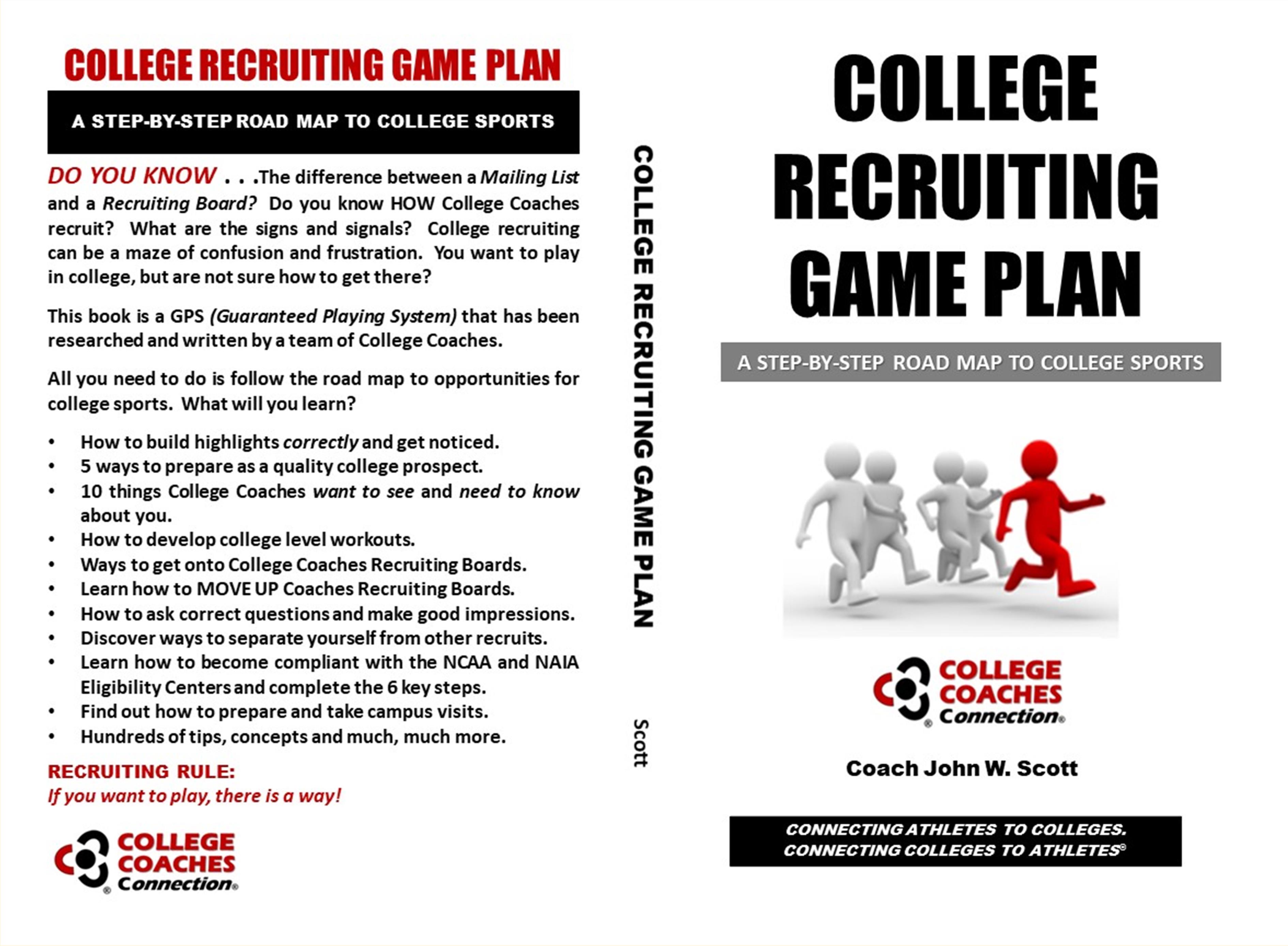 COLLEGE RECRUITING GAME PLAN cover image