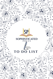 Sophisticated Press Blue Paisley To Do List Booklet cover image