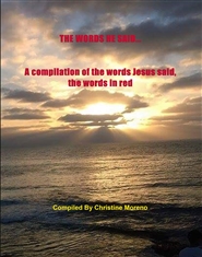 THE WORDS HE SAID... A compilation of the words Jesus said, the words in red from the New Testament (NIV) cover image