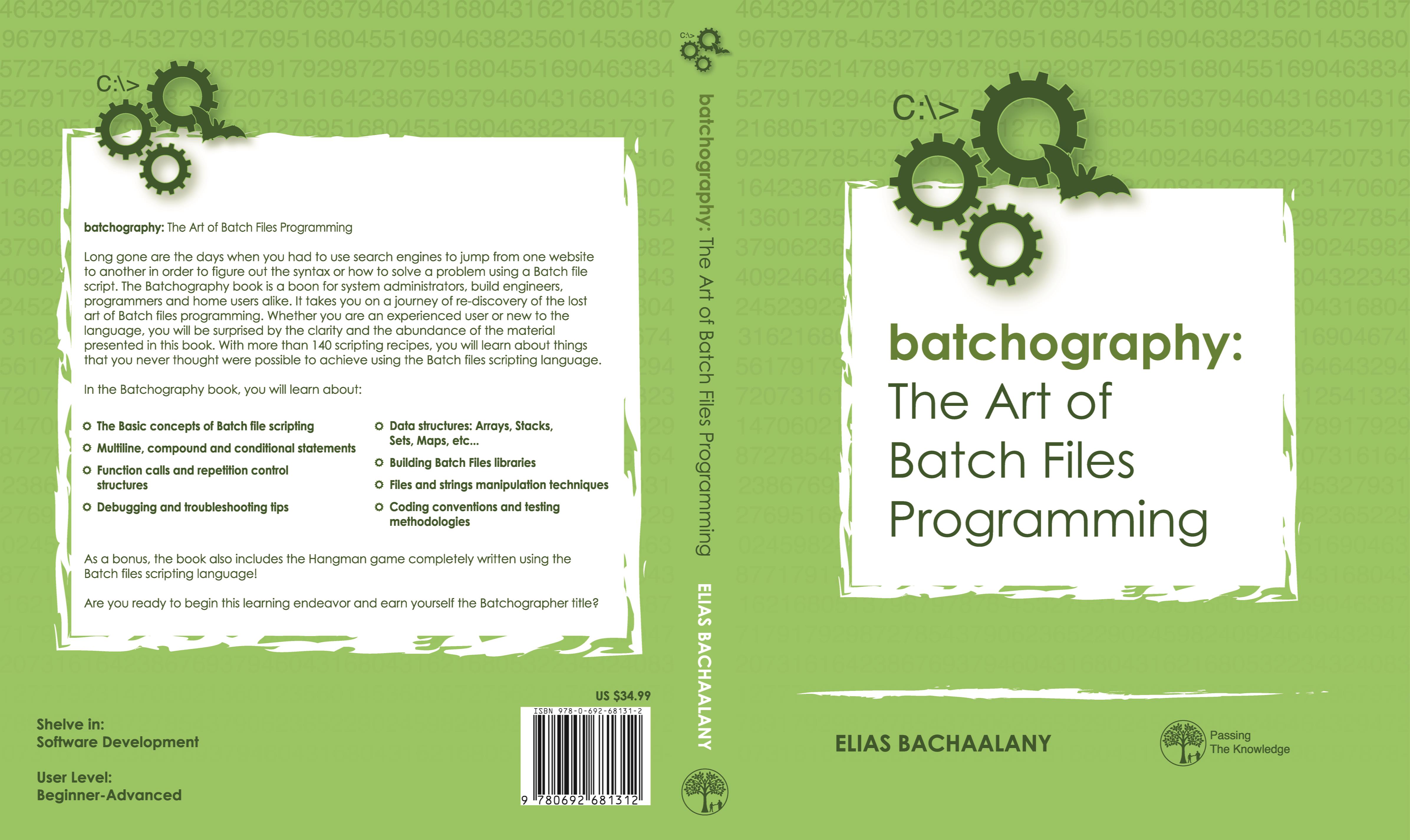 Batchography: The Art of Batch Files Programming cover image
