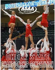 2023 ASAA/First National Bank Alaska Cheer State Championship Program cover image