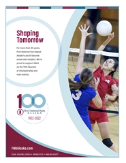 2022 ASAA/First National Bank Alaska Mix Six/2A Volleyball State Championships Program cover image