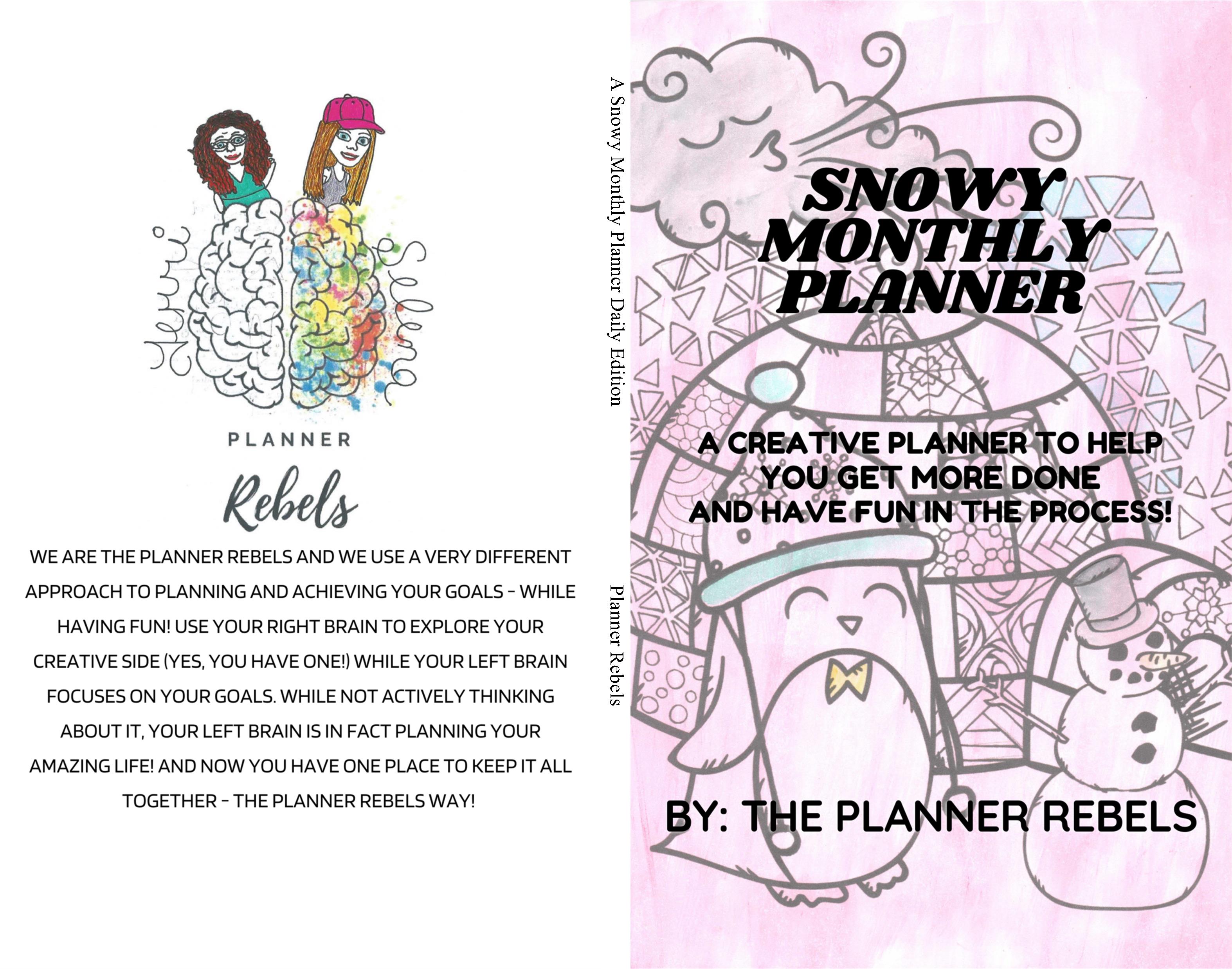 A Snowy Monthly Planner Daily Edition cover image