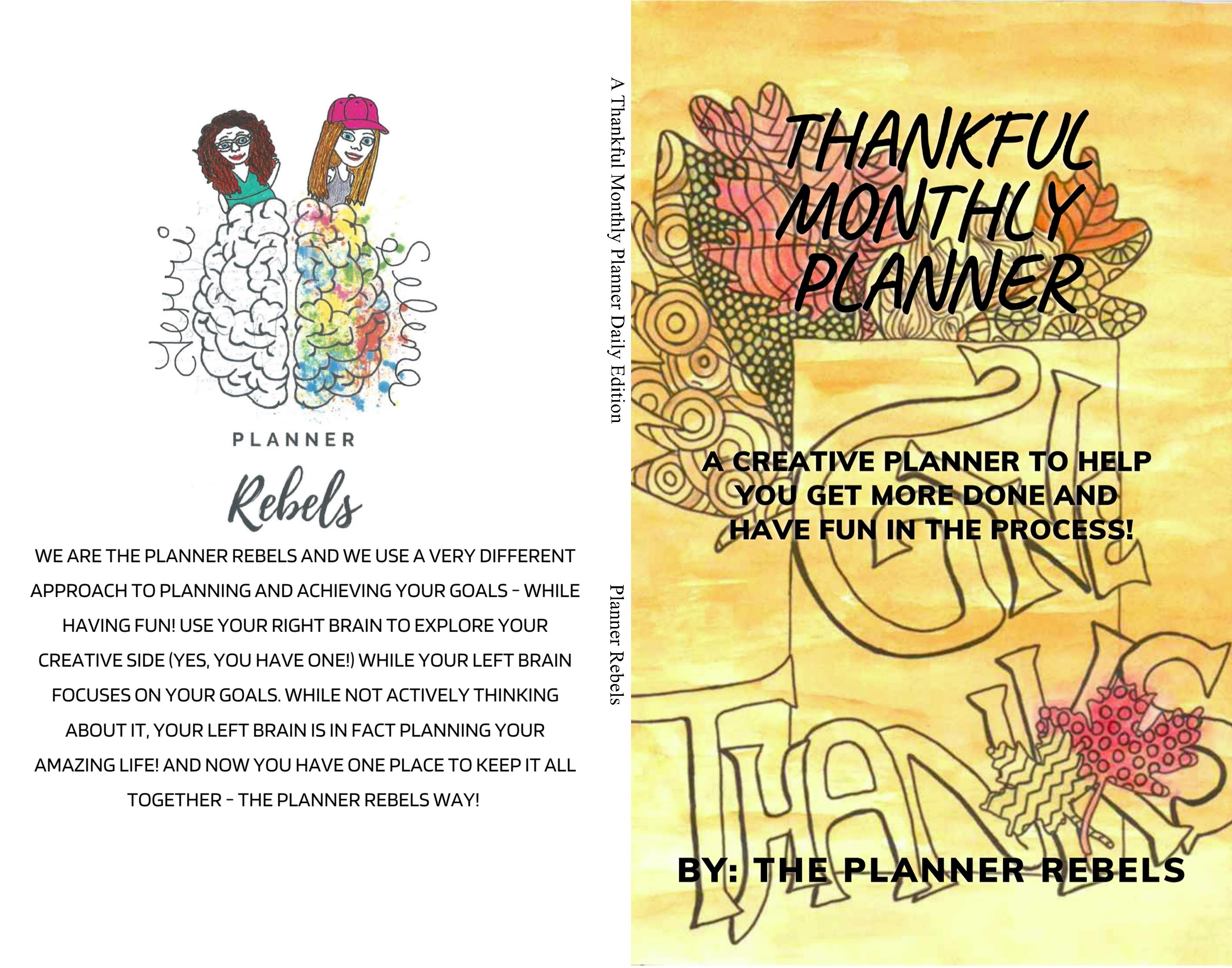 A Thankful Monthly Planner Daily Edition cover image