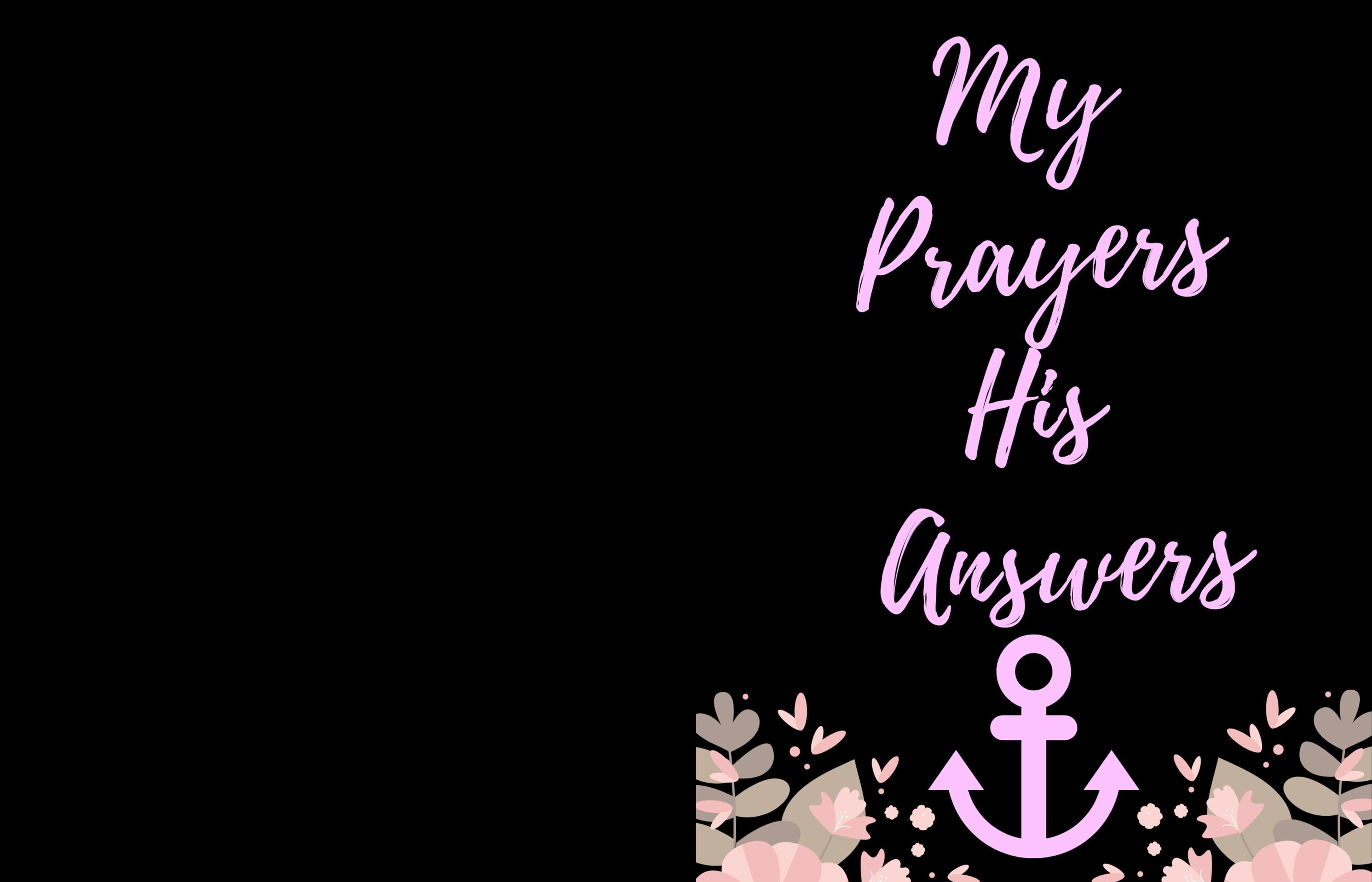 My Prayers, His Answers Anchor Prayer Journal (wide ruled) cover image
